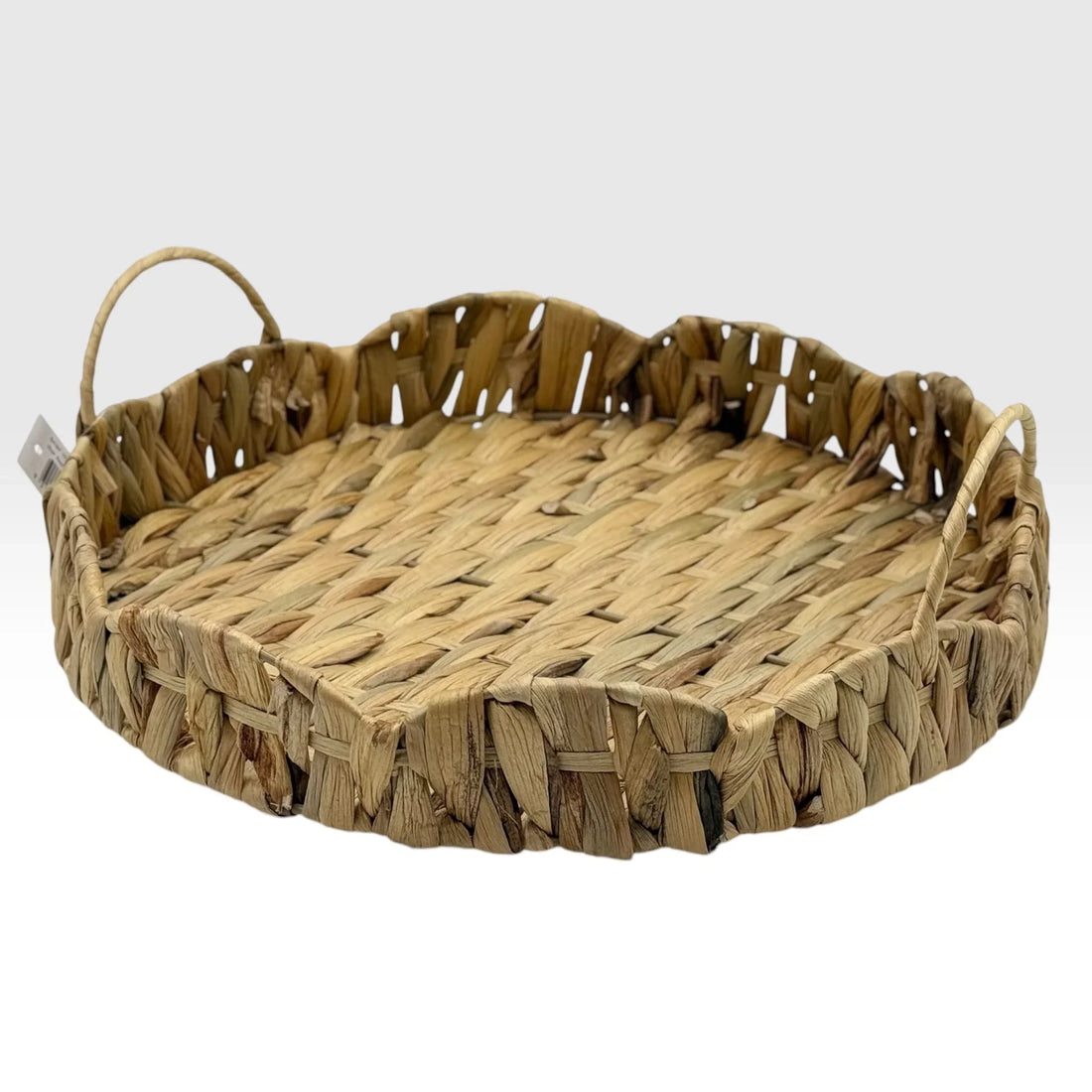 35cm Round Hyacinth Tray with Handle
