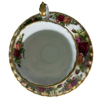 Royal Albert Old Country Roses Cup & Saucer Duo — Mild Rubbed Gilding