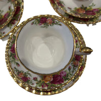 Royal Albert Old Country Roses Cup, Saucer & Plate Trio — Dot Only