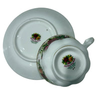 Royal Albert Old Country Roses teacup and saucer, vintage bone china with floral design, elegant home décor