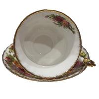 Royal Albert Old Country Roses Cup & Saucer Duo — Noticeable Rubbed Gilding