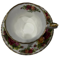 Royal Albert Old Country Roses Cup & Saucer Duo — Noticeable Rubbed Gilding