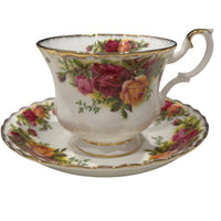 Royal Albert Old Country Roses Cup & Saucer Duo — Noticeable Rubbed Gilding