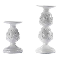 White Egg 14cm Candle Holder