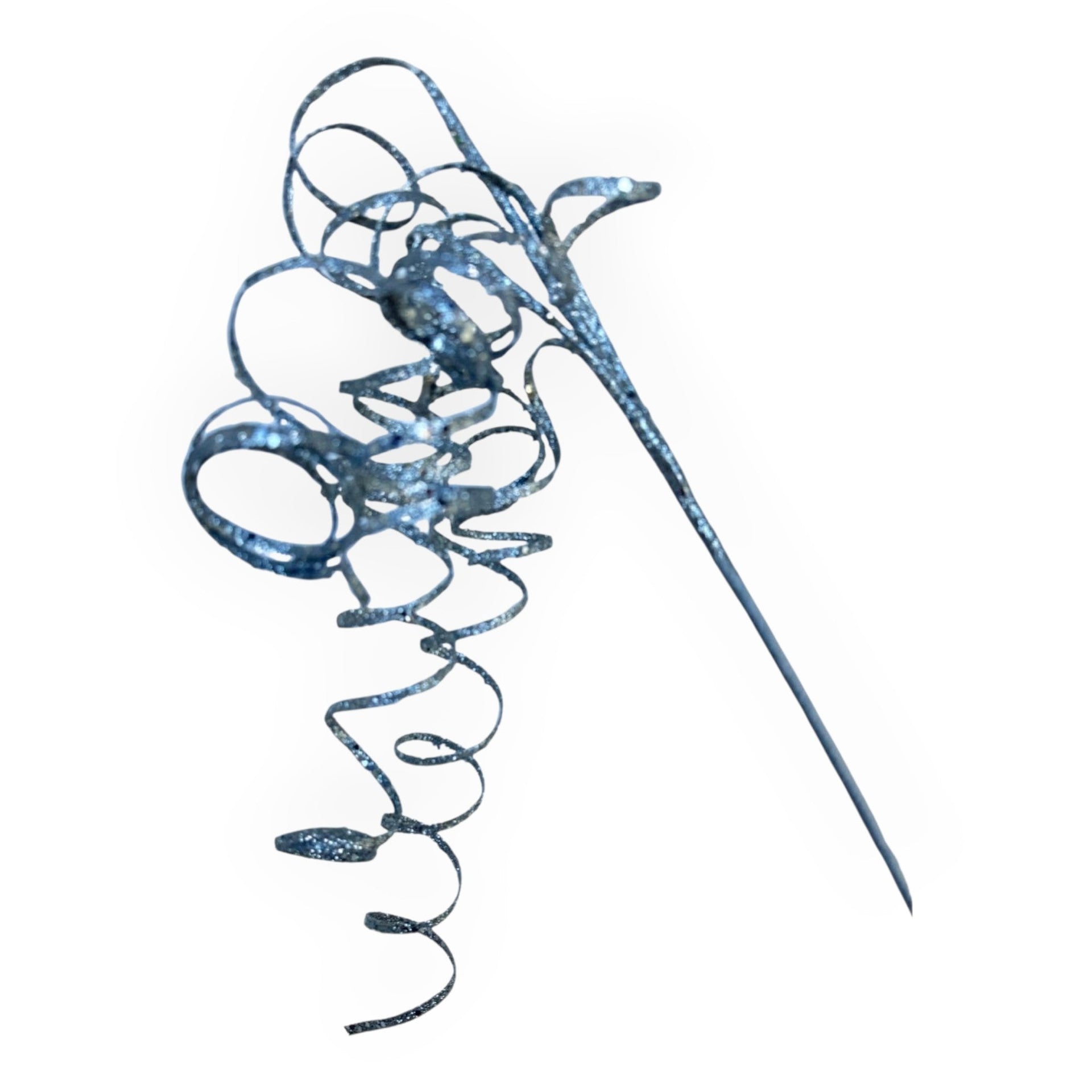 Silver Twirl Spray - 80cm