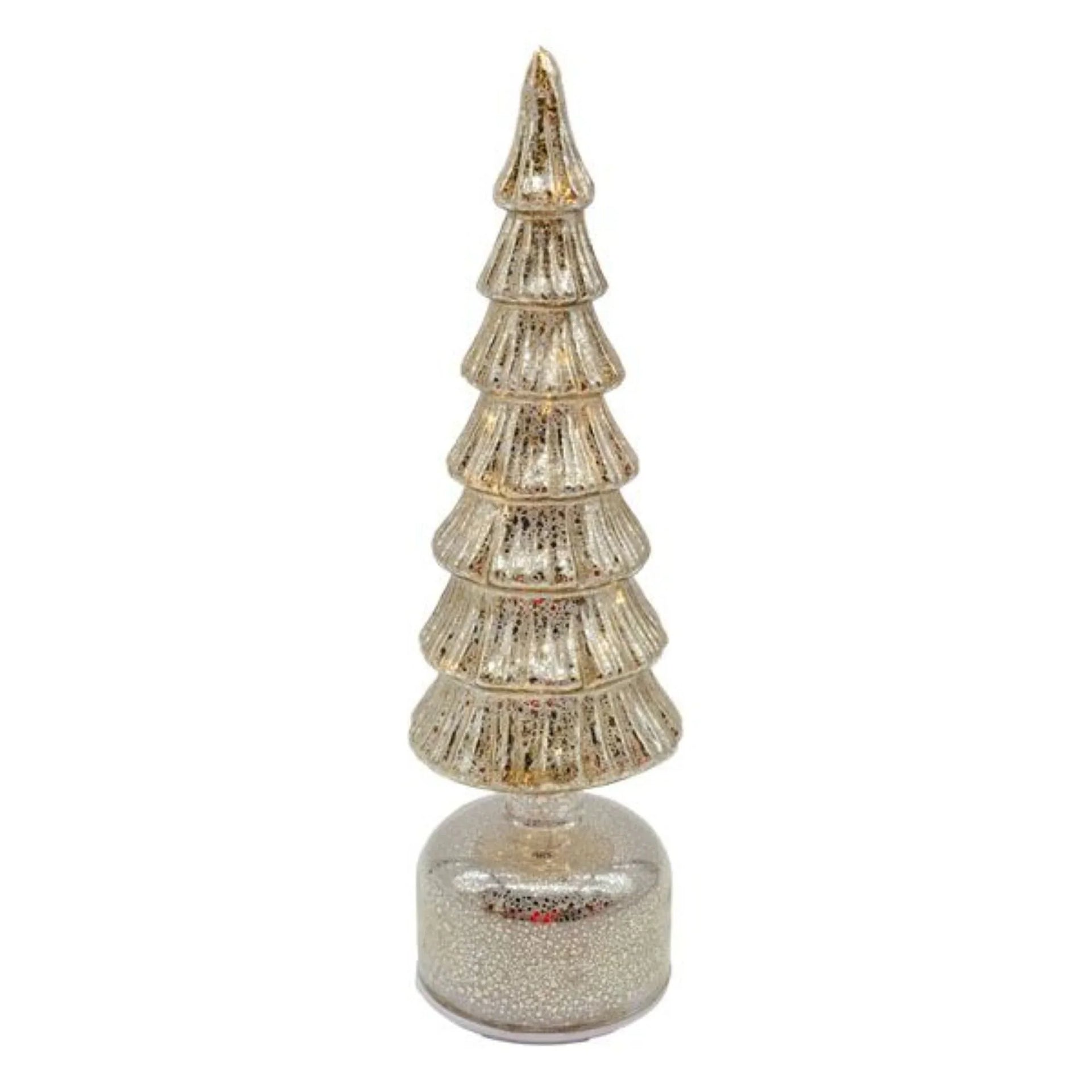 33cm Silver Glass Tree