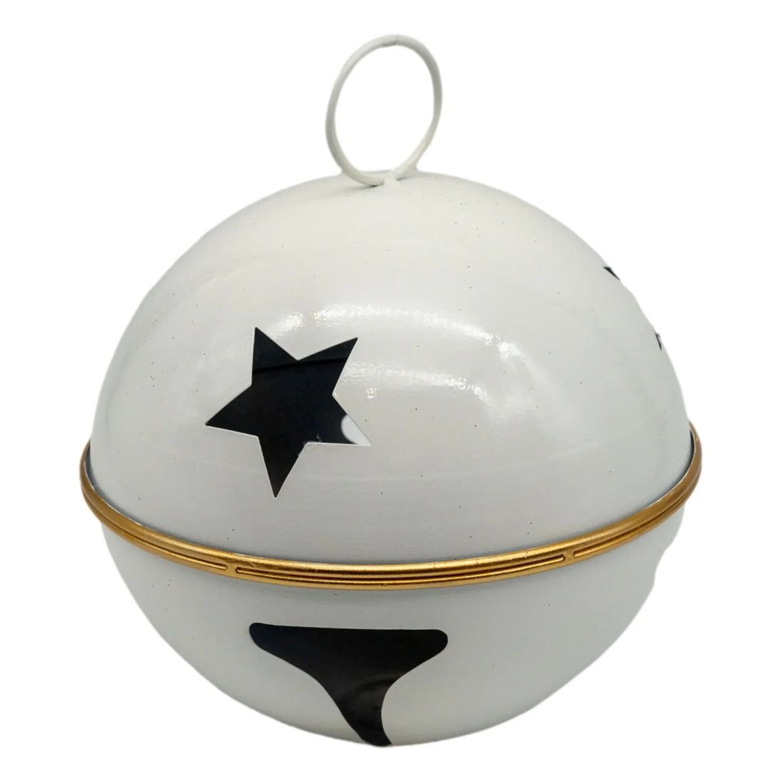 Tinsel Town White Bell - 20cm