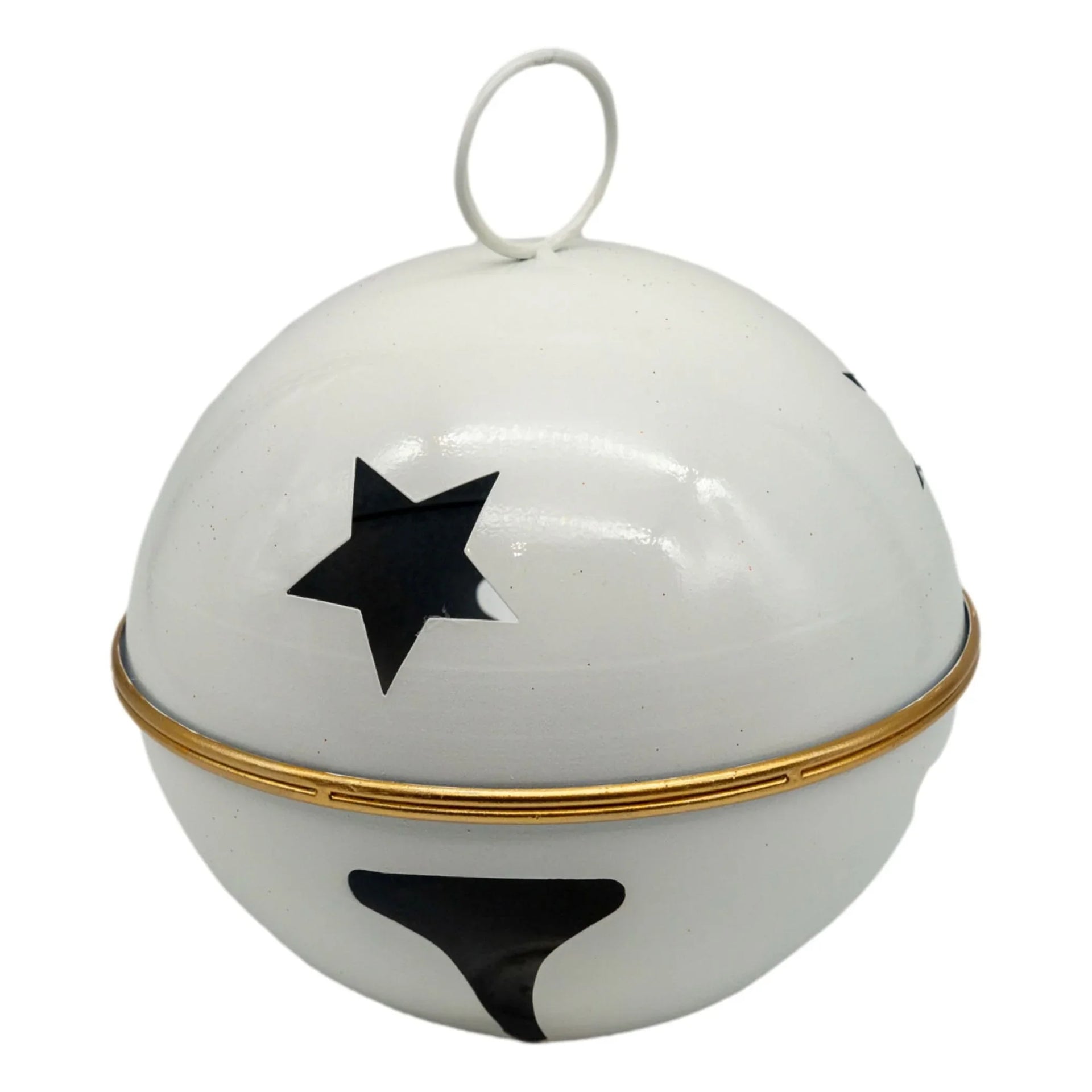 Tinsel Town White Bell - 20cm