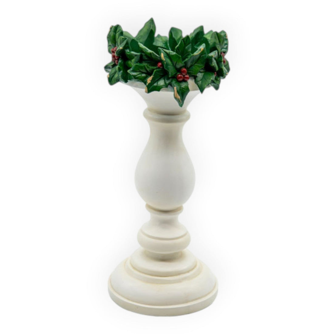 White Candlestick Holly Large - 33cm