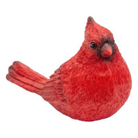 Red cardinal bird figurine for home décor, vintage-style accent piece