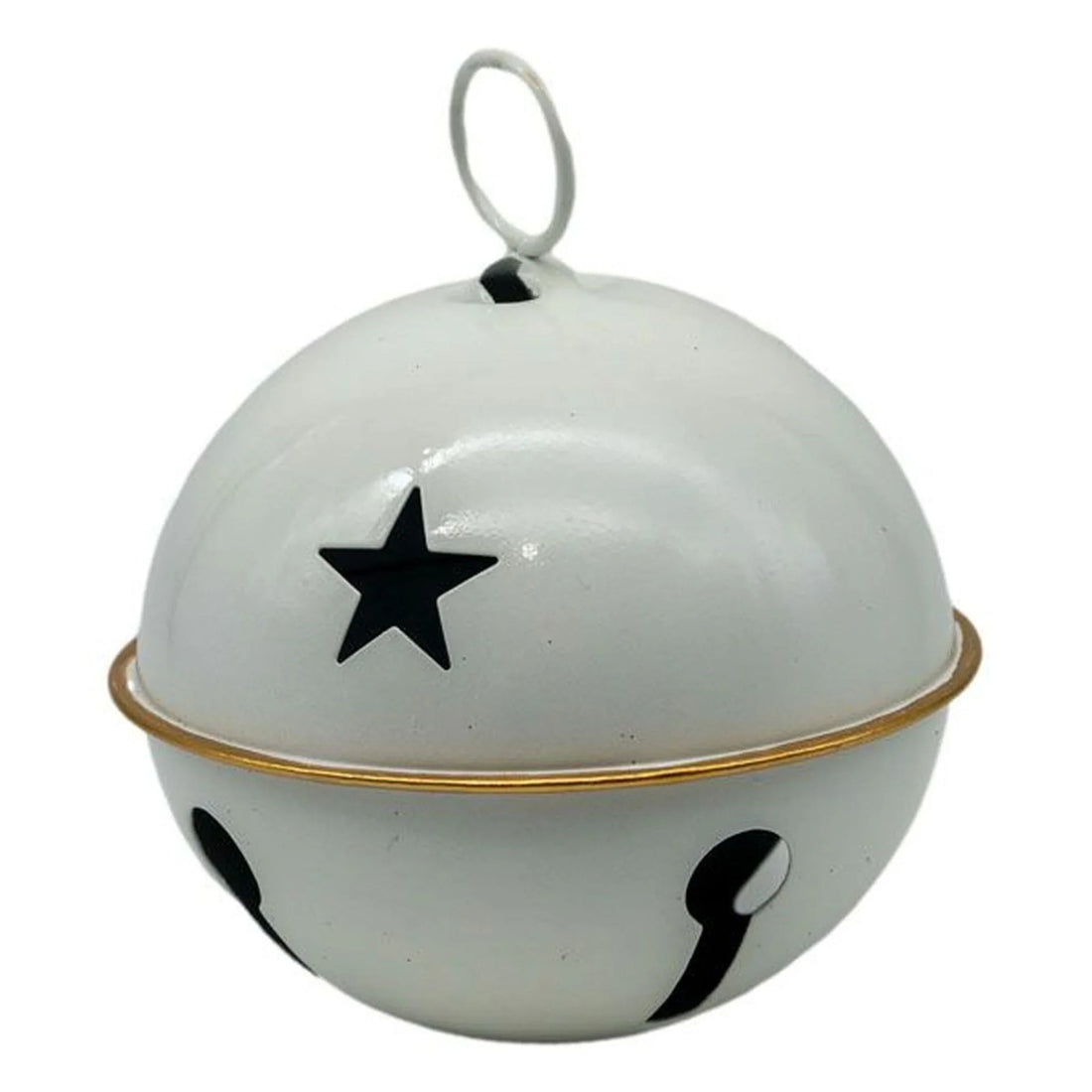 Tinsel Town White Bell - 14cm