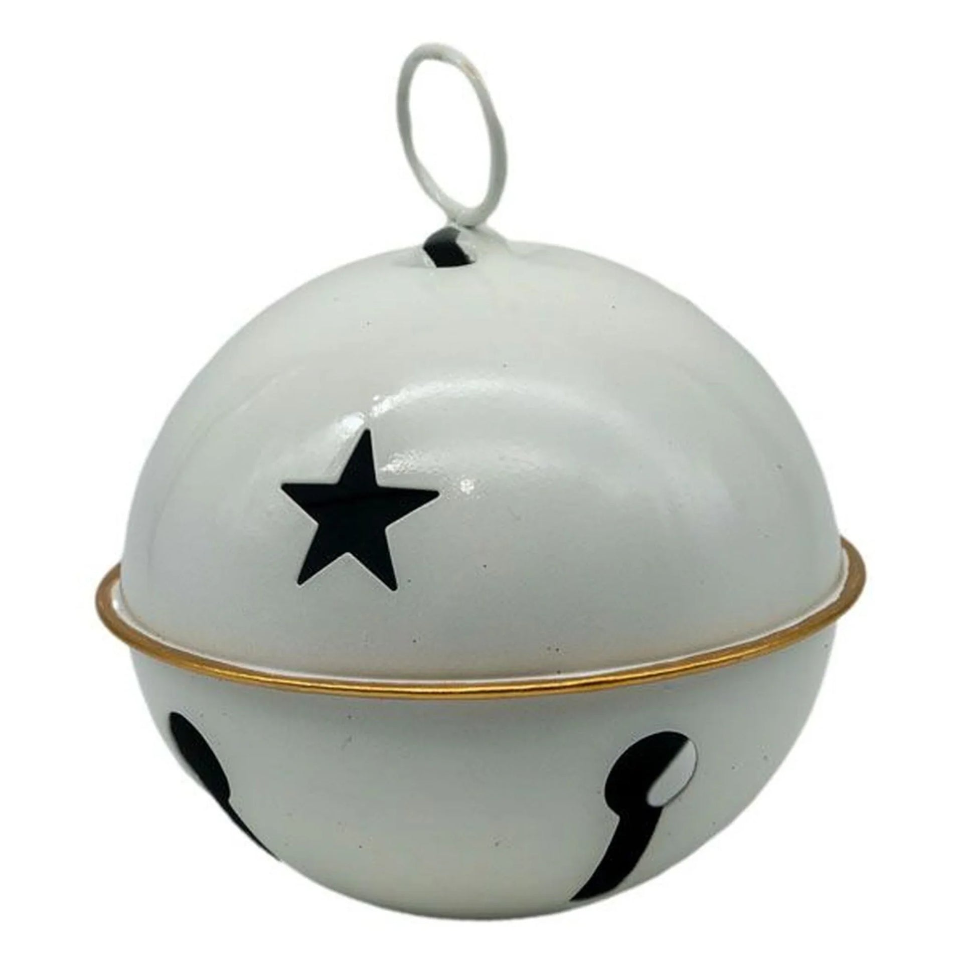Tinsel Town White Bell - 14cm