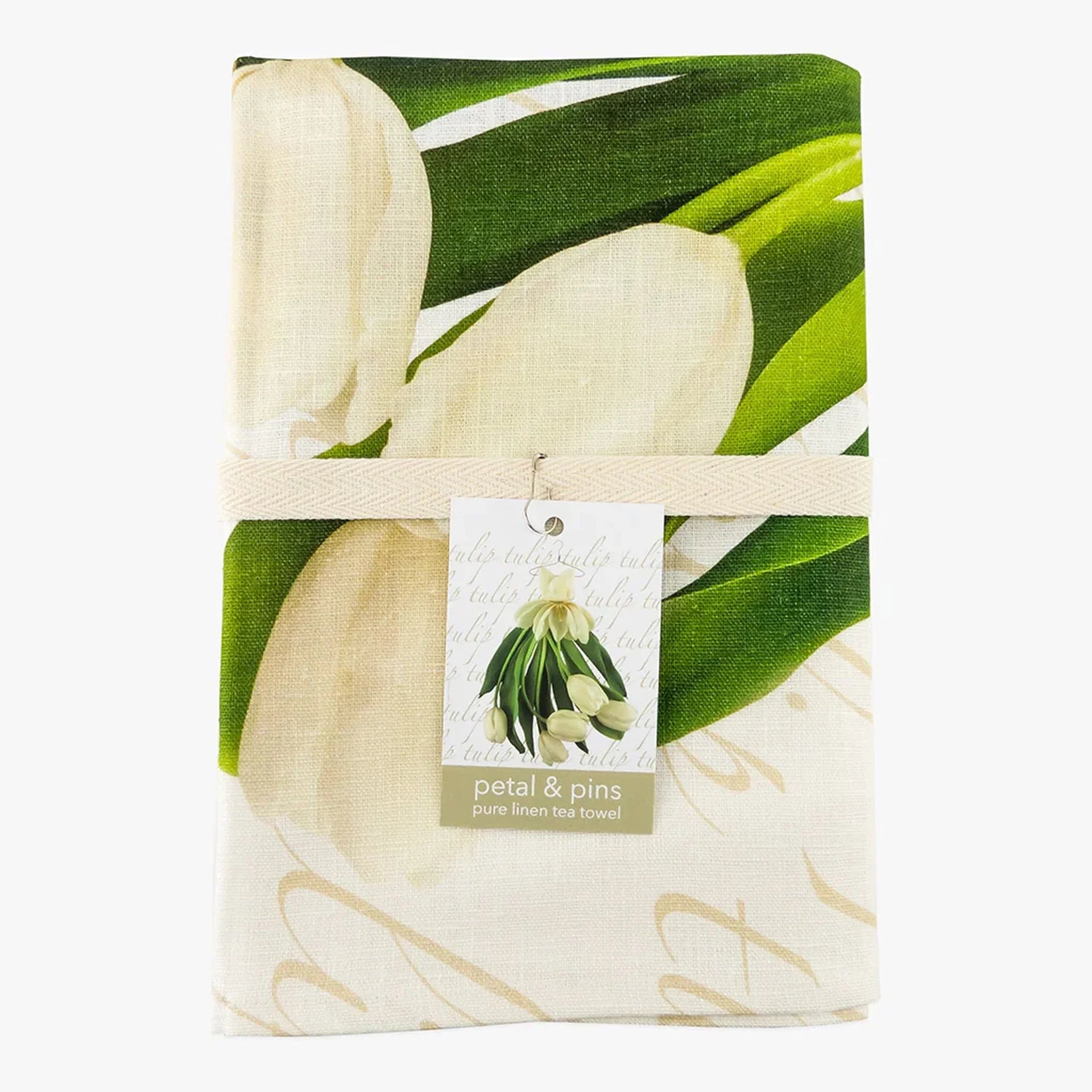 Elegant Tulip Dress Tea Towel