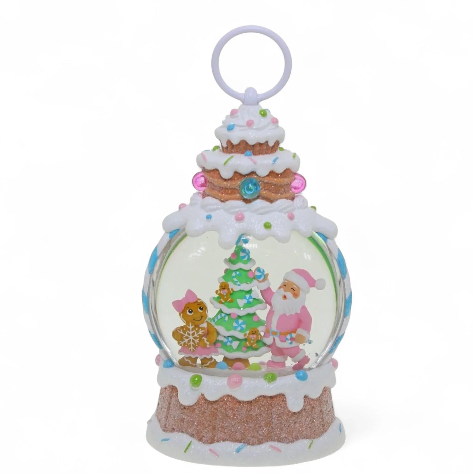 Candy Gingerbread Lantern Round