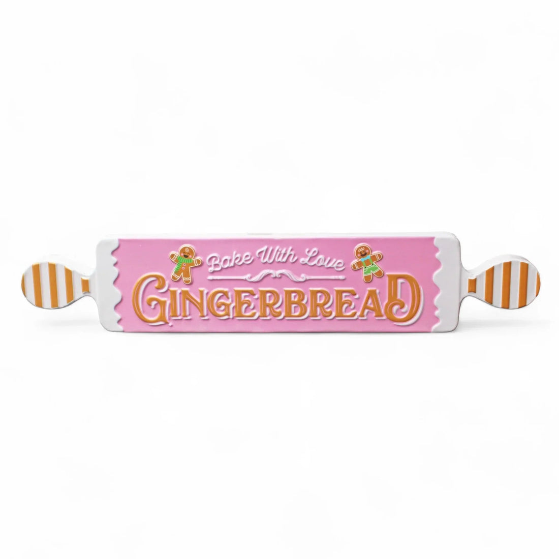 Pink Gingerbread Sign - Metal