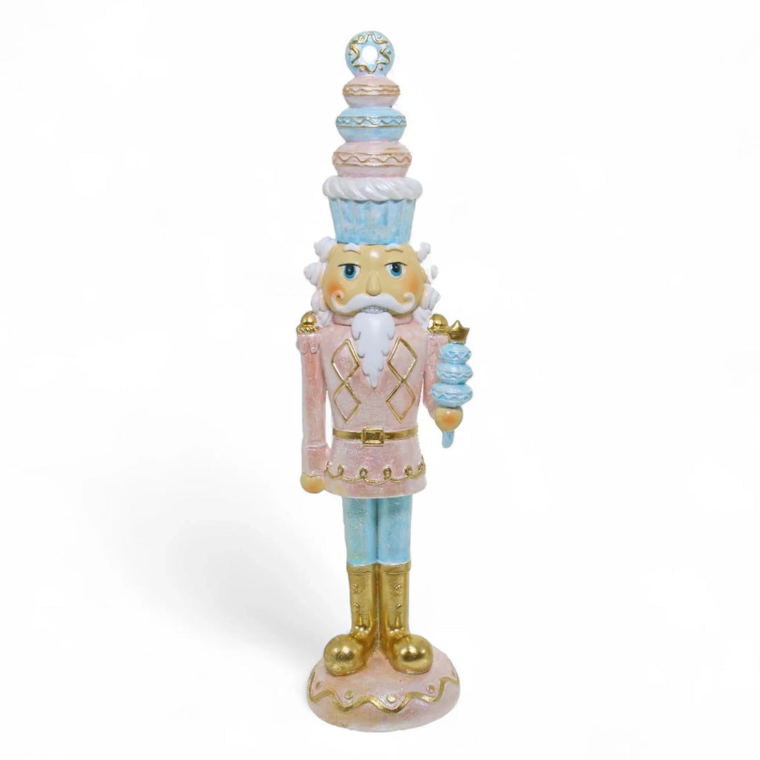 Pink Jacket with Blue Nutcracker Decoration