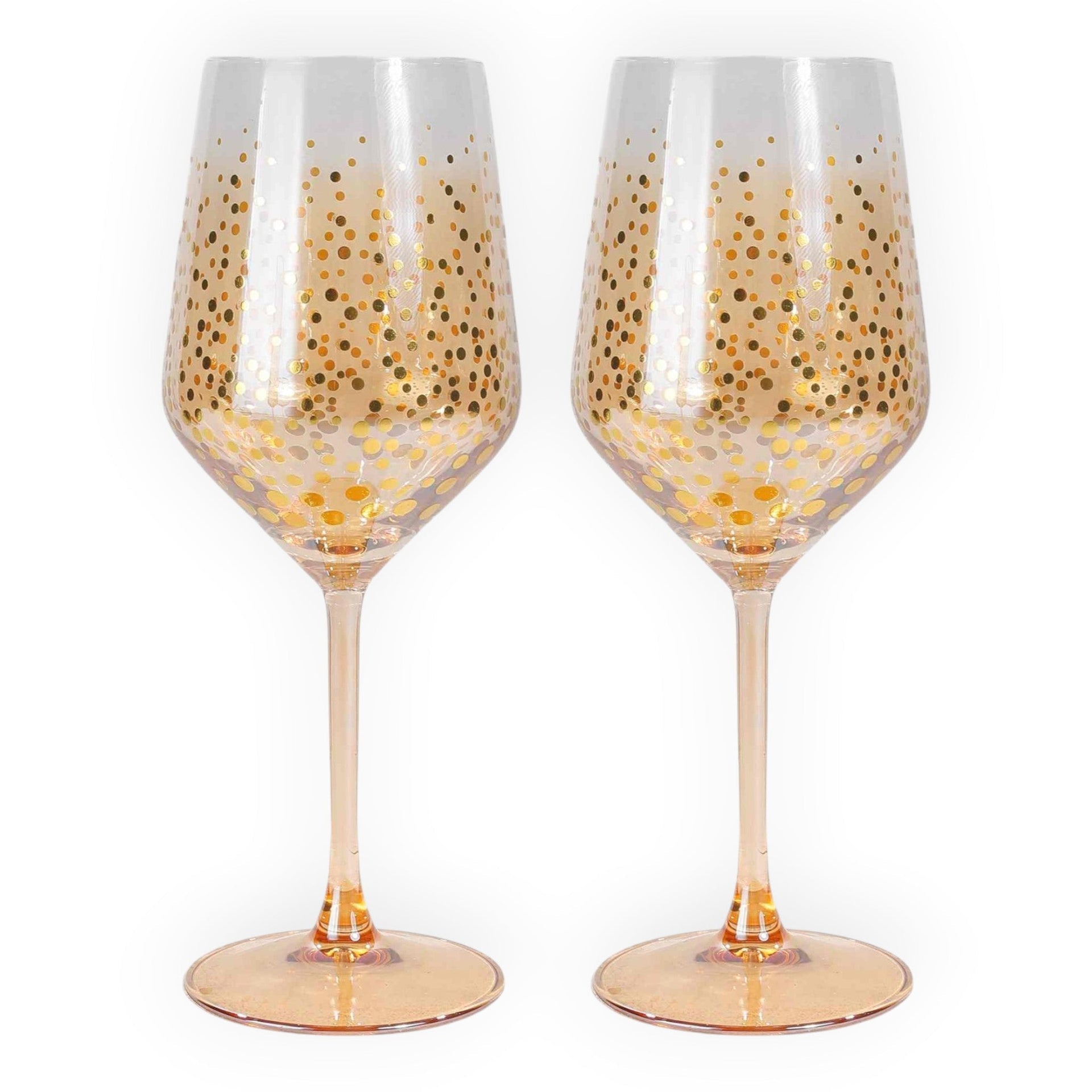 Ritz - Set of 2 Wine Glasses Clear/Gold