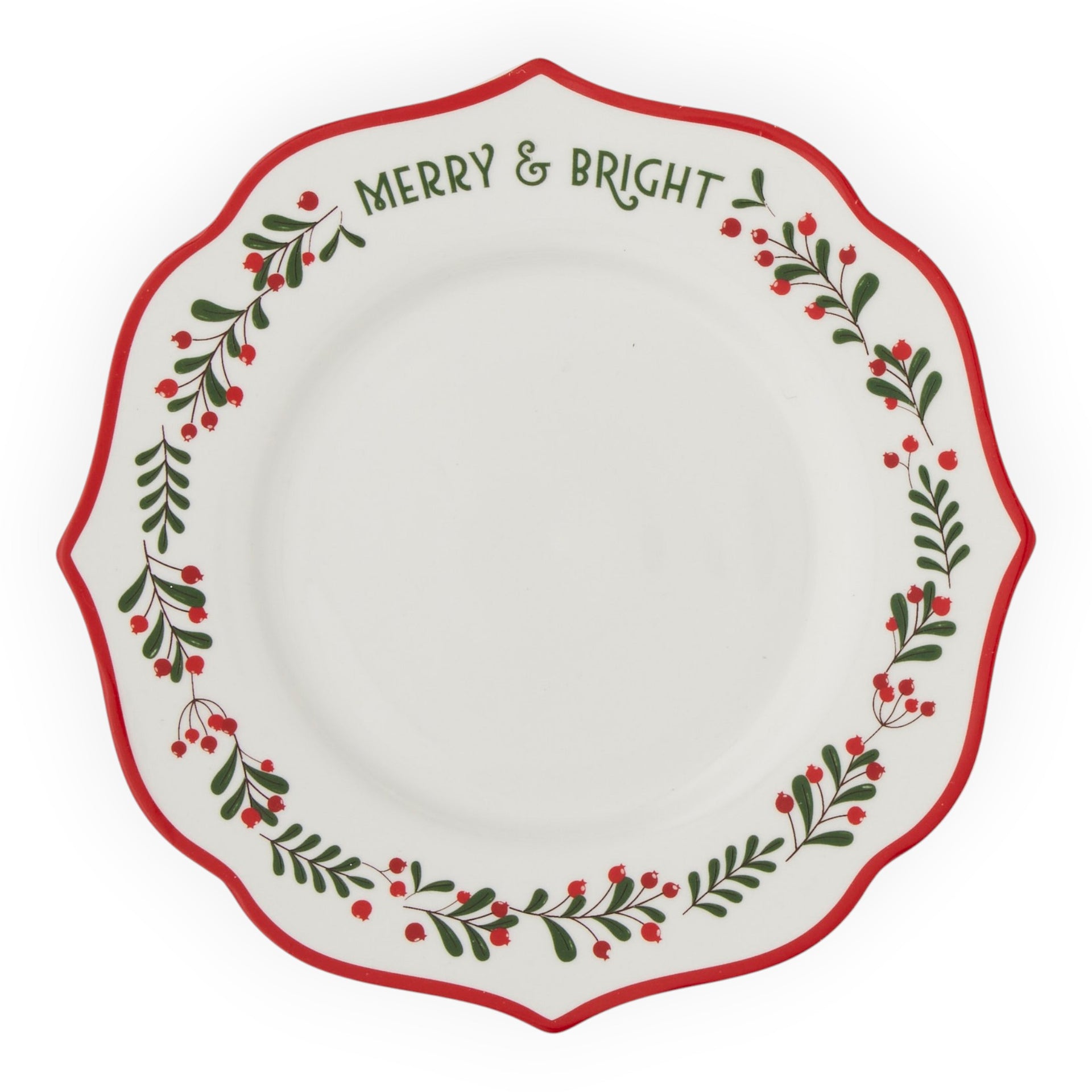Berry Plate Ceramic 20cm - Red or Green