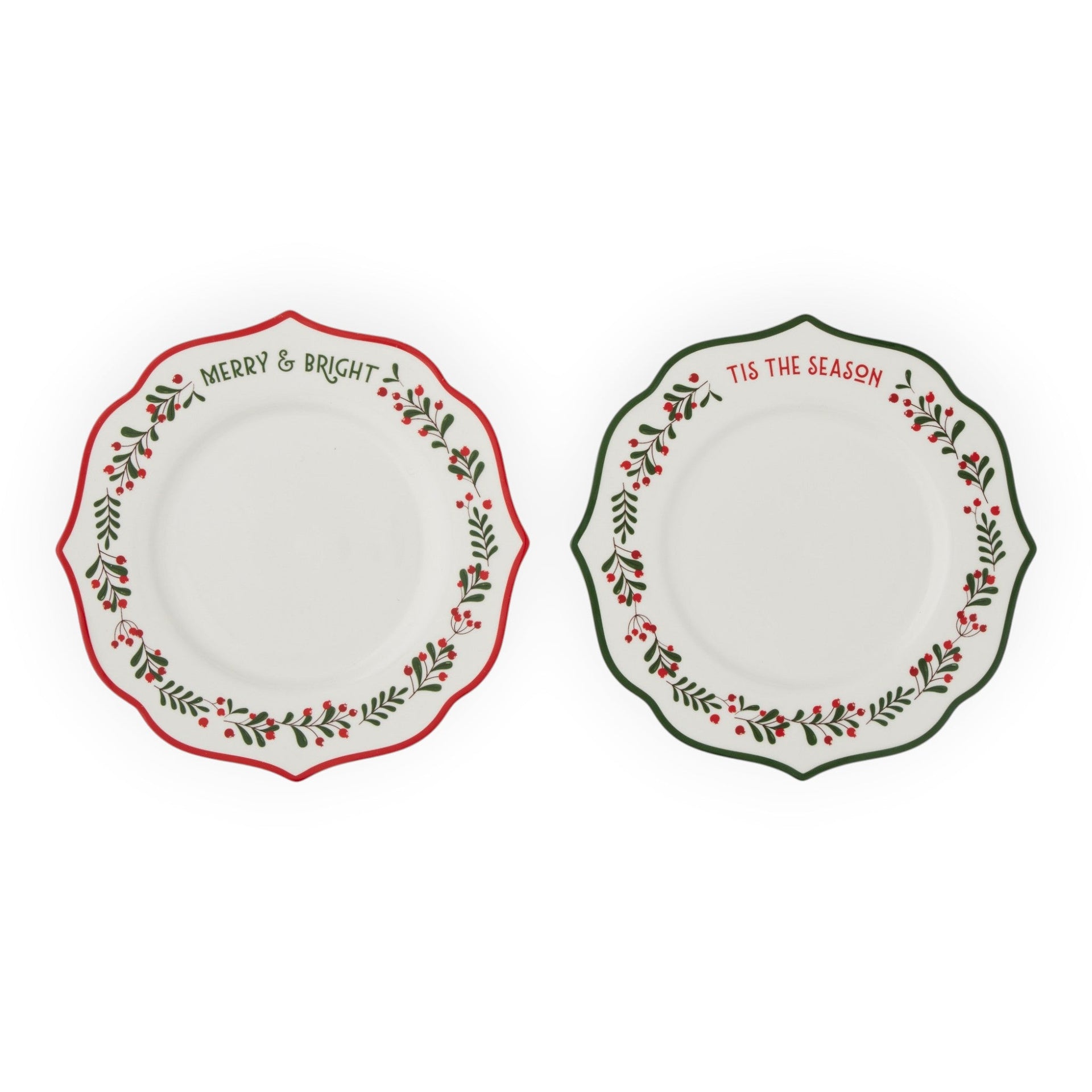 Berry Plate Ceramic 20cm - Red or Green