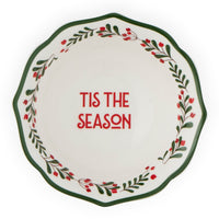 Berry Bowl Ceramic 15cm - Red or Green