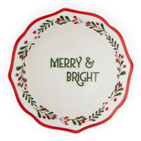 Berry Bowl Ceramic 15cm - Red or Green