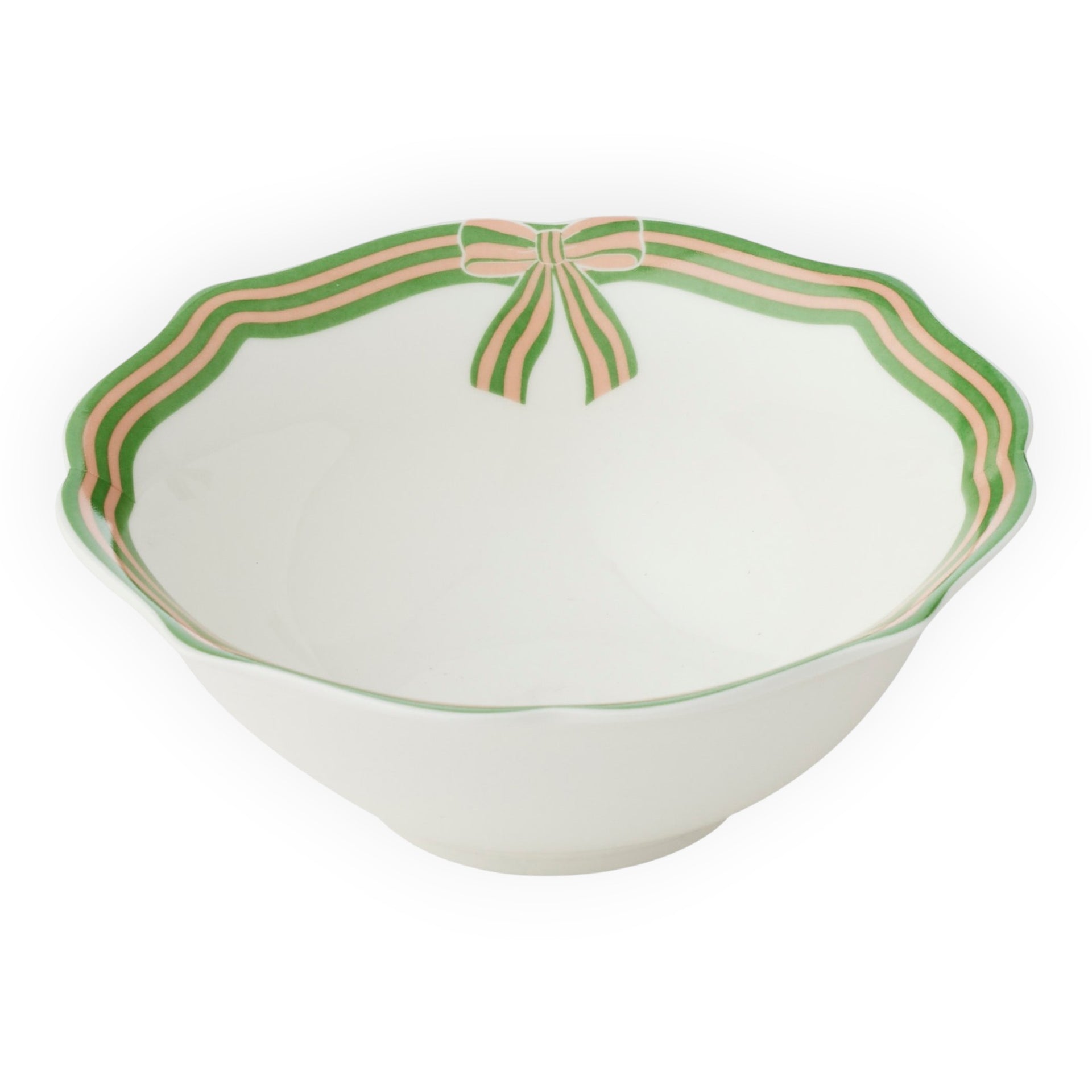 Bow Bowl Ceramic 15cm - Red or Green