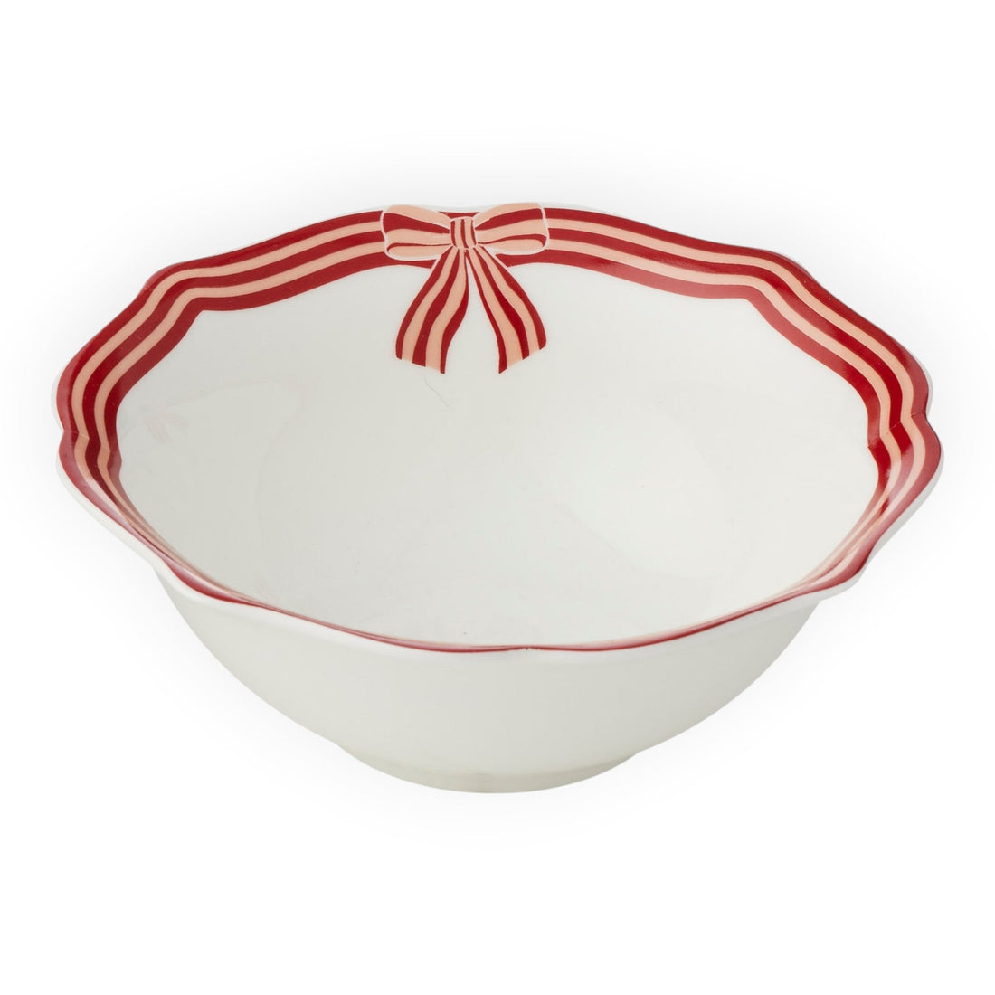 Bow Bowl Ceramic 15cm - Red or Green