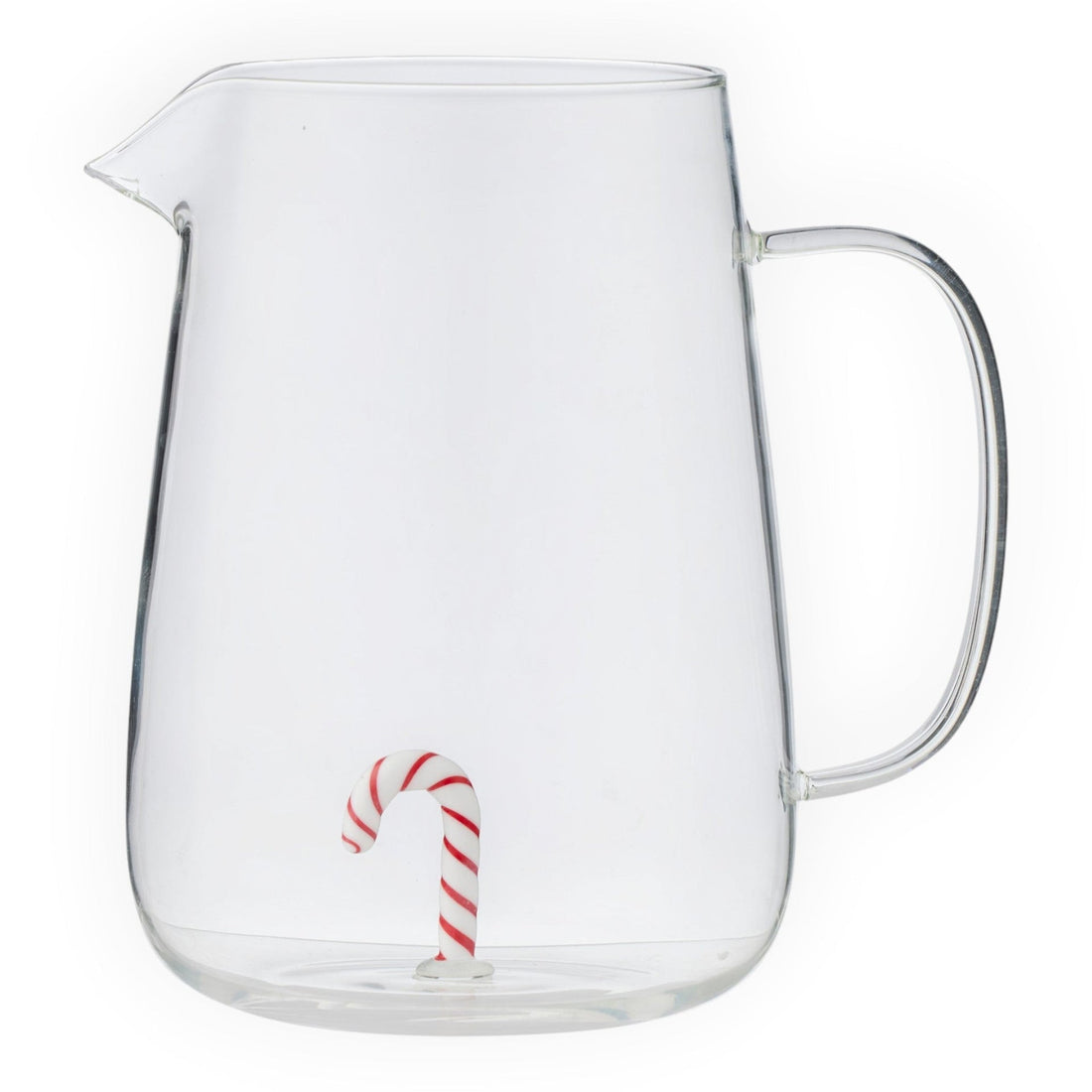 Candy Cane Glass Jug