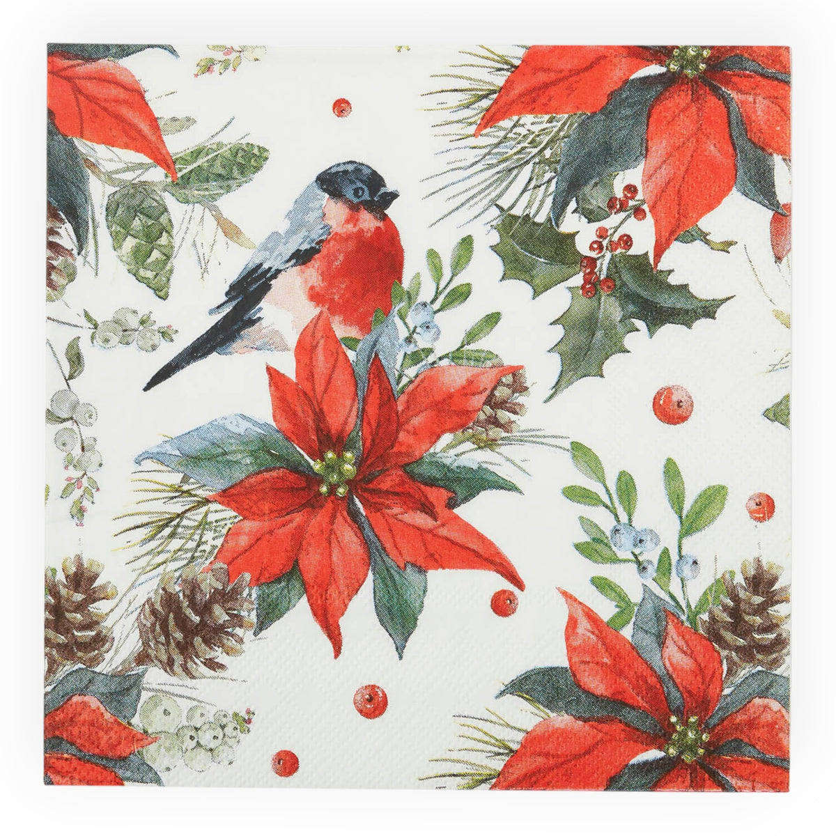 Poinsettia 20Pck 3Ply Napkin