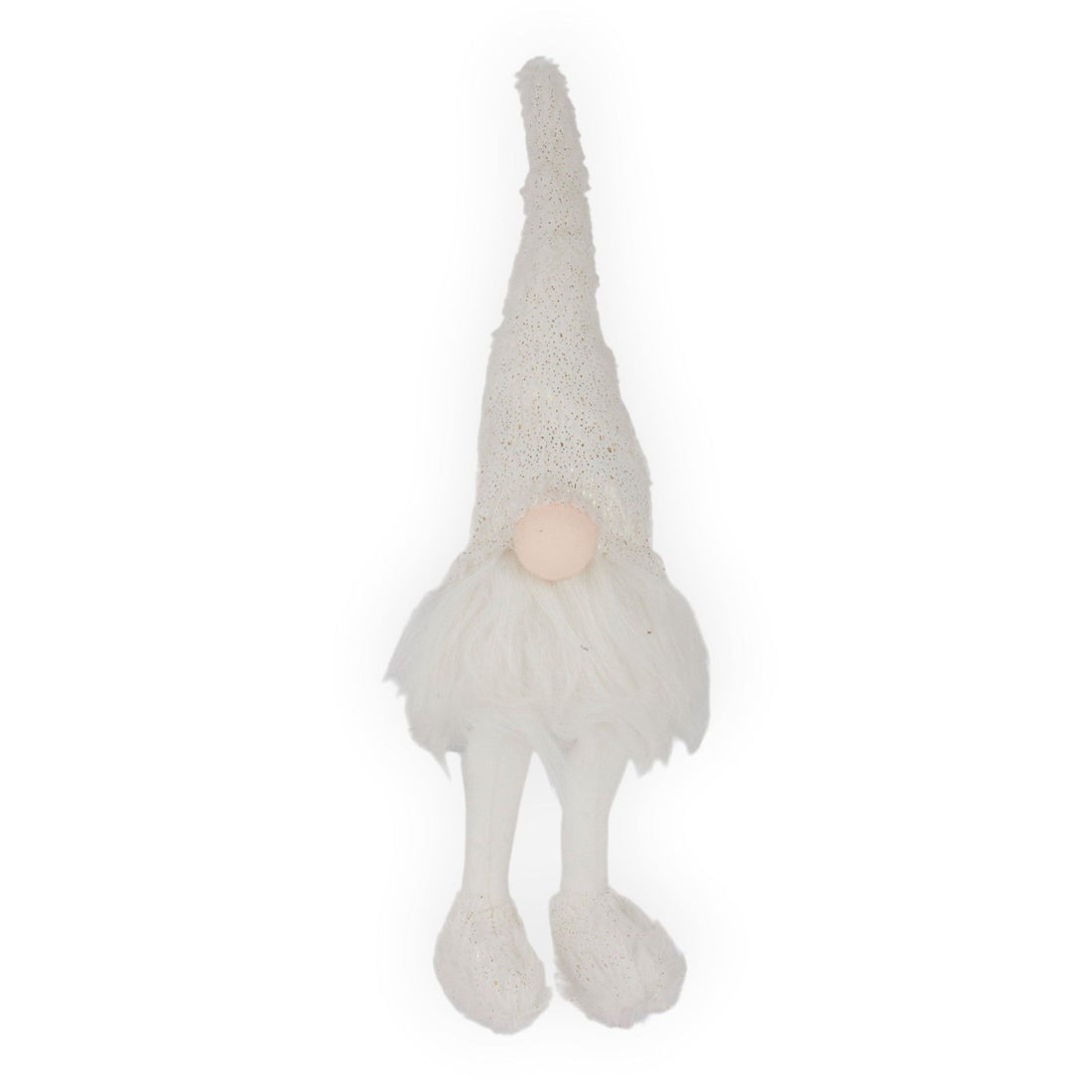 Dangly Fur Gnome Fur - White 38cm