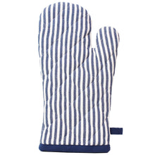 Load image into Gallery viewer, Maison Stripe Navy Oven Mitt
