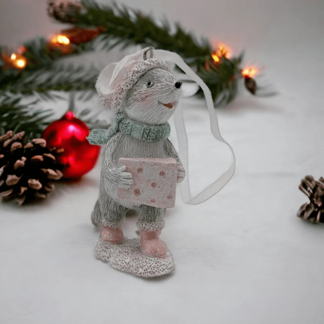 Active Mice Hanging Tree Ornaments - Exquisite Homewares 
