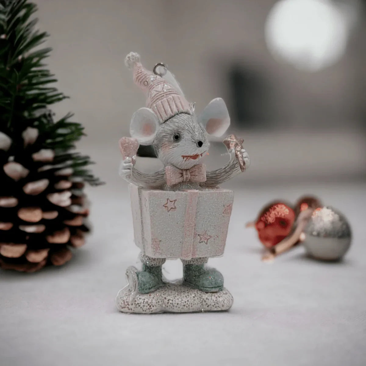 Active Mice Hanging Tree Ornaments - Exquisite Homewares 
