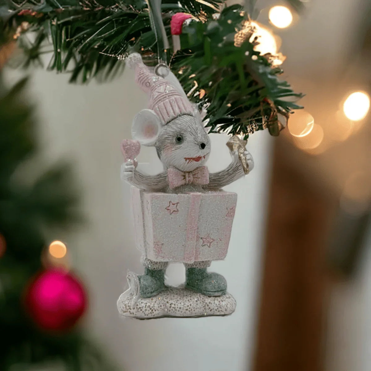 Active Mice Hanging Tree Ornaments - Exquisite Homewares 