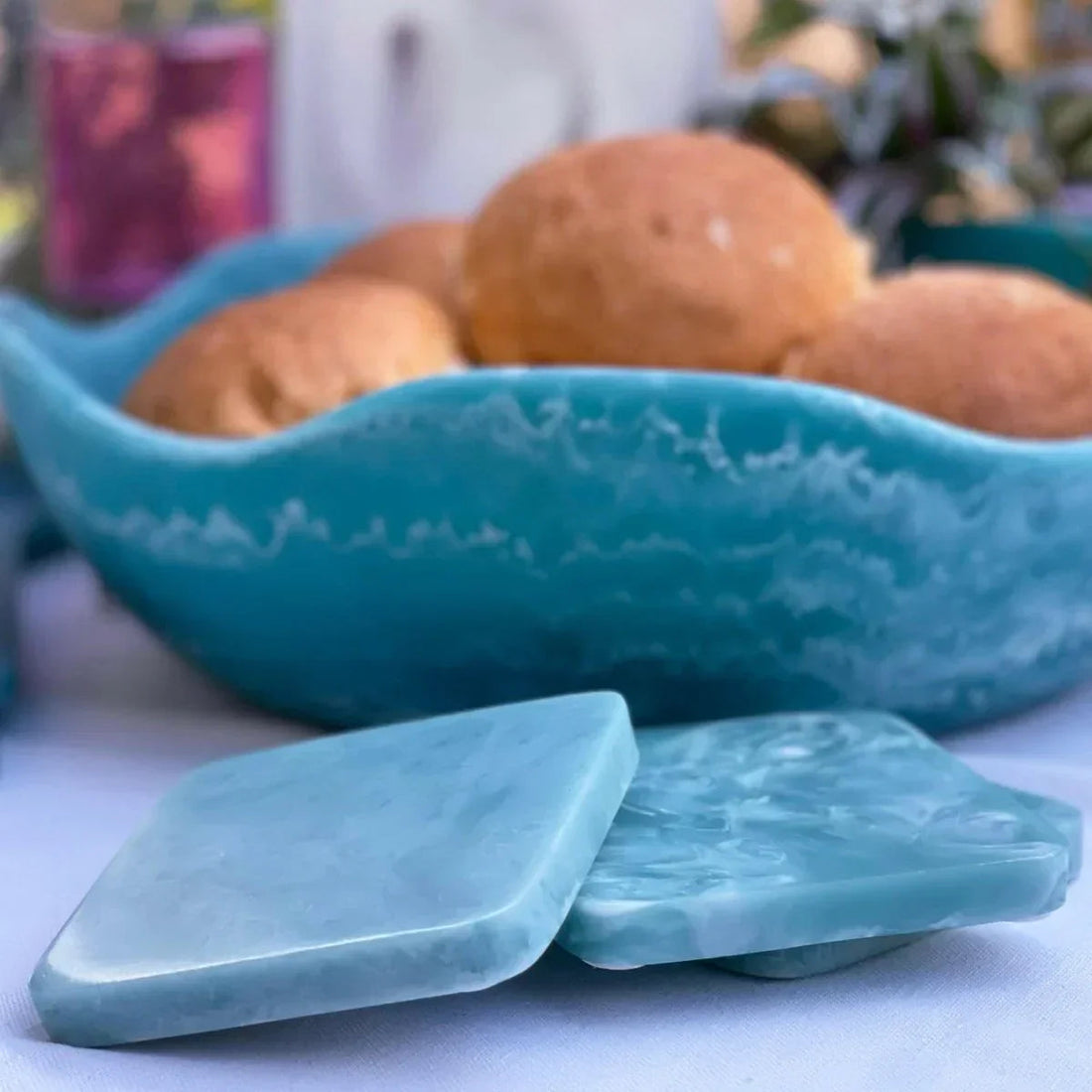 Allegra Bowl Large - Blue - Exquisite Homewares 