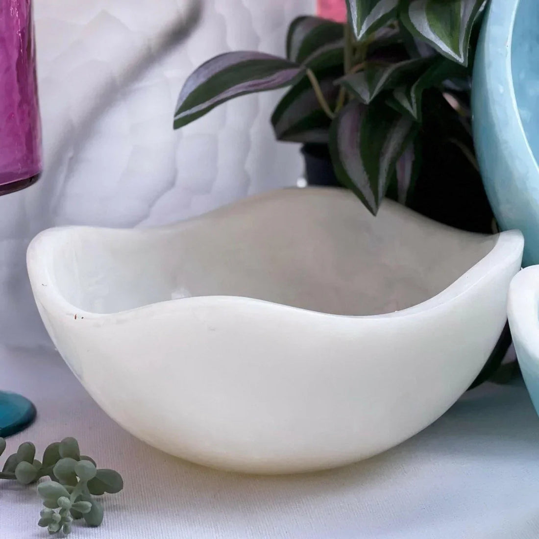 Allegra Bowl Small - White - Exquisite Homewares 