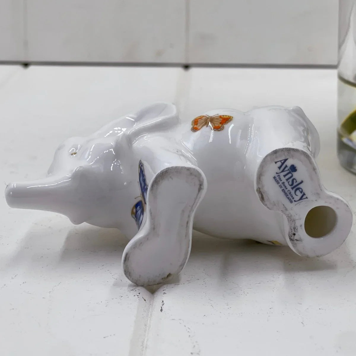 Aynsley Cottage Garden Elephant 11x8cm - Made in England - Exquisite Homewares 