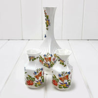 Aynsley Vintage Cottage Garden Collection of Vases - Exquisite Homewares 