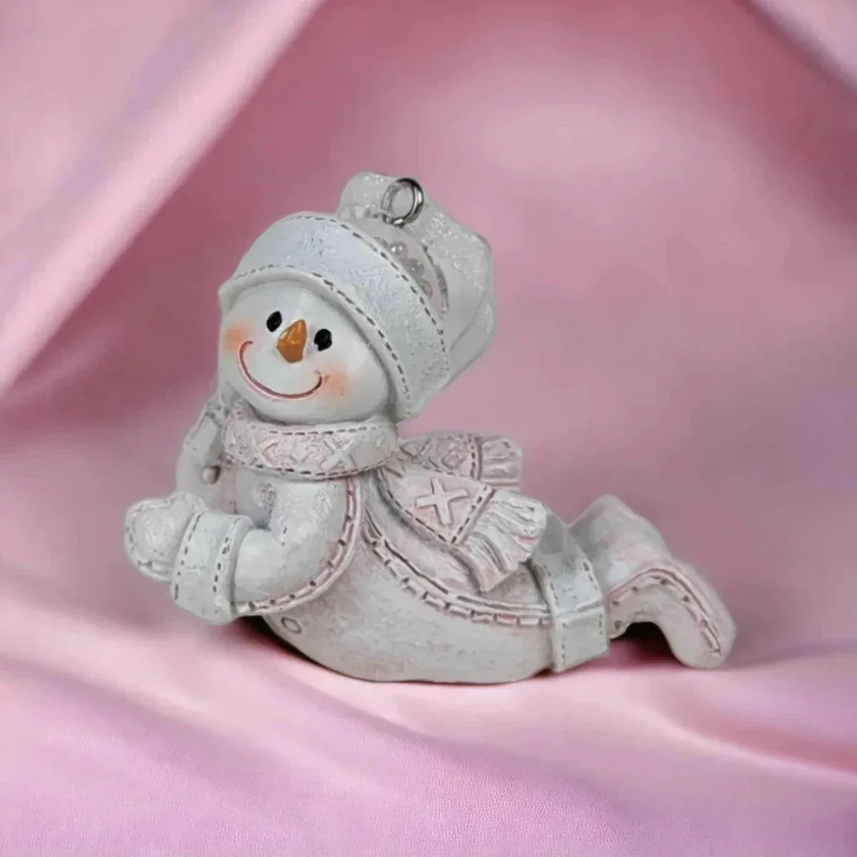 Belly Snowman Christmas Tree Ornament - Exquisite Homewares 