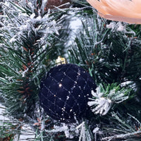 Black And Copper Baubles (Set/16) - Exquisite Homewares 