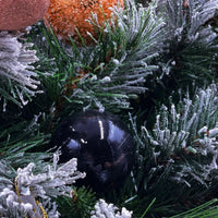 Black And Copper Baubles (Set/16) - Exquisite Homewares 