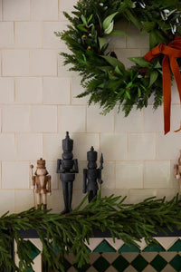 Black Silhouette Soldier With Staff - Exquisite Homewares 