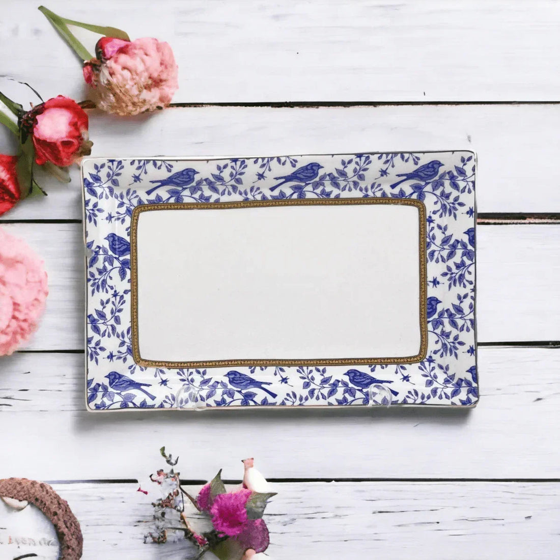 Blue Bird Biscuit/Cake Tray - Exquisite Homewares 