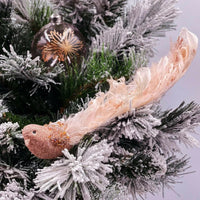 Blush Intricate Beaded Clip Bird - Exquisite Homewares 