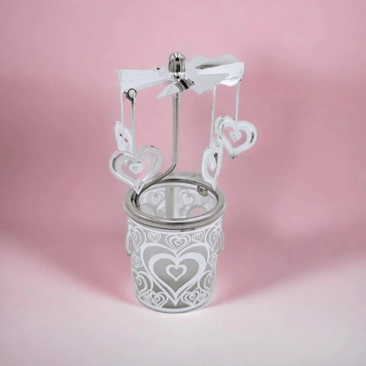 Candle Jar & Carousel - Love Heart - House Journey