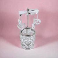 Candle Jar & Carousel - Love Heart - House Journey