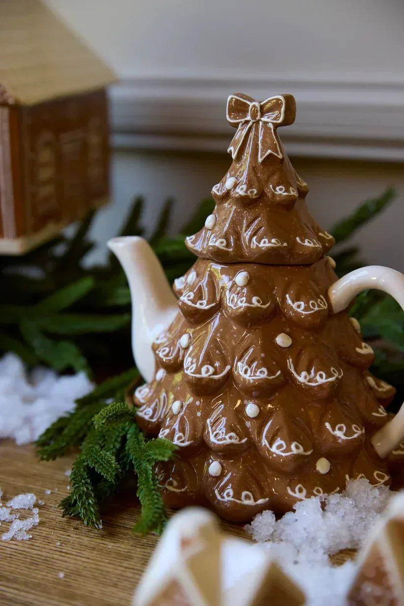 Ceramic Gingerbread Treepot - Exquisite Homewares 