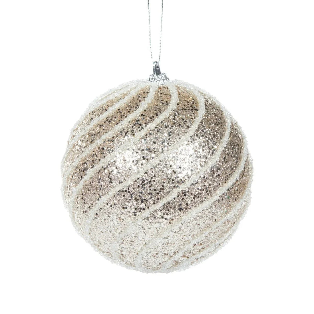 Champagne Swirl Bauble - Exquisite Homewares 
