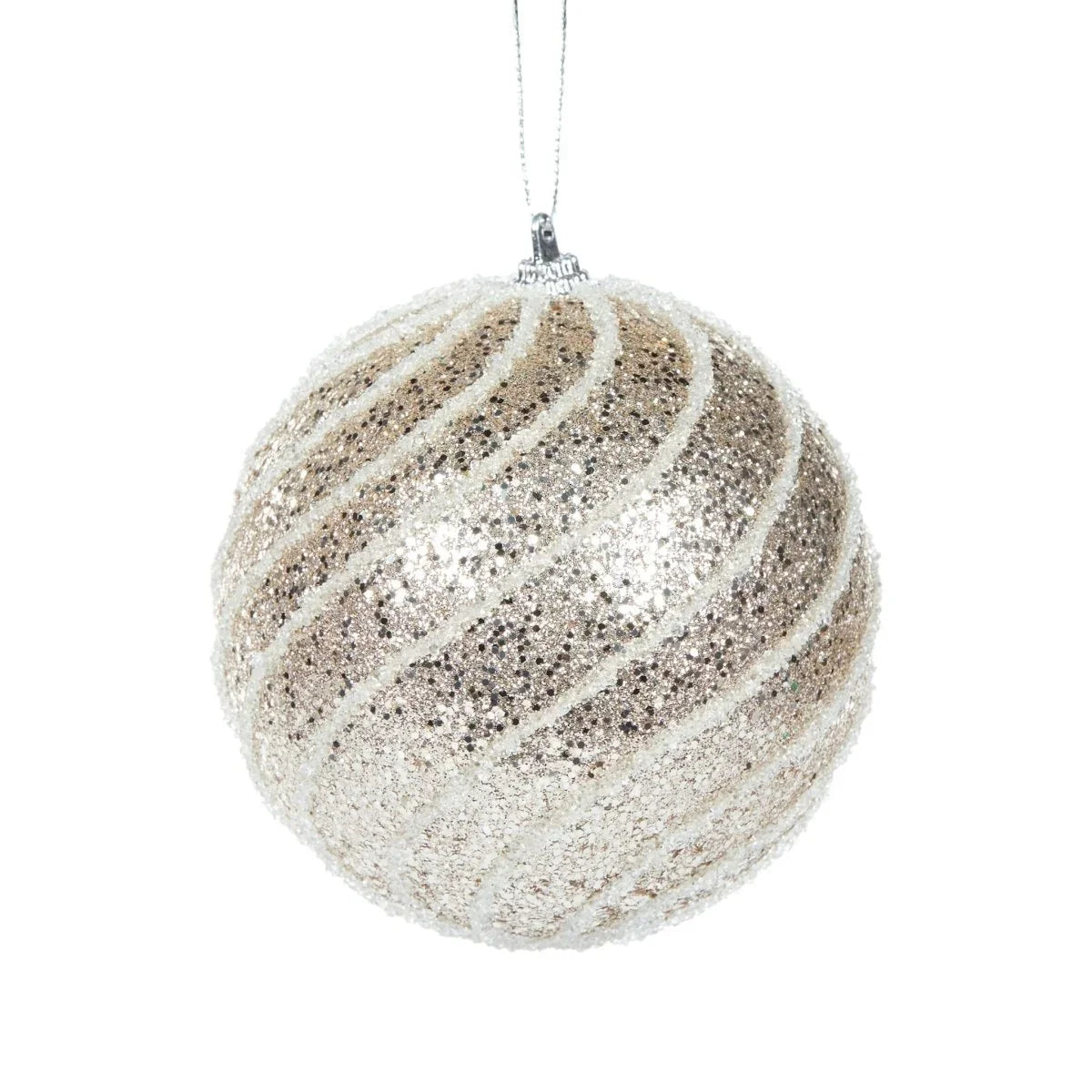 Champagne Swirl Bauble - Exquisite Homewares 