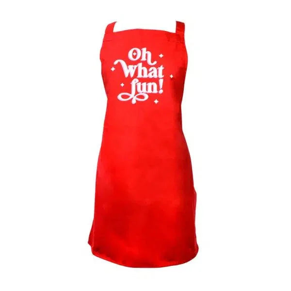 Christmas Screen Print Apron – Oh What Fun - Exquisite Homewares 